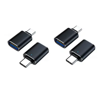 Type-C OTG adapter s LED indikatorom - USB 3.0, 5Gbps, 4 kom Black