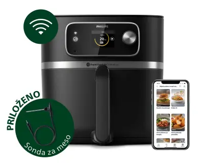 Otvorena ambalaža - Friteza na vrući zrak Philips HD9880/90 Airfryer XXL