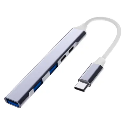 Višenamjenski 5-u-1 Type-C proširivi hub s PD100W i aluminijem Gray