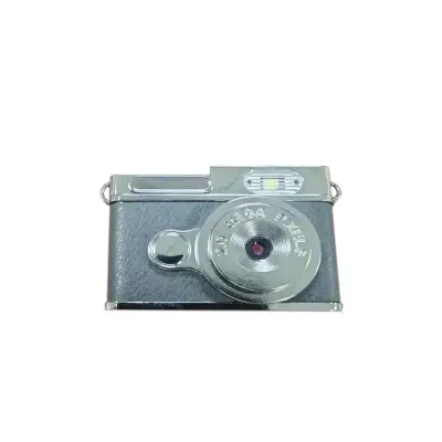 Retro mini privjesak kamera — 1080P, 0.96 inch LCD, 200mAh Gray