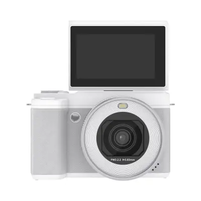 Digitalna kamera 80MP s dvostrukim objektivom i 180° zaslonom White