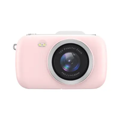 Kompaktni digitalni fotoaparat 80MP za djevojke, 5K video, 18x zum Pink