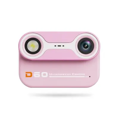 Ružičasti vodootporni fotoaparat - 3 m pod vodom, 26 MP fotografije, 1080p video, 2,4-inčni HD zaslon