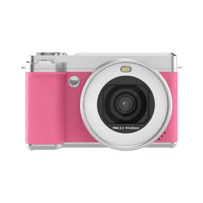 Digitalni fotoaparat s preklopnim zaslonom 80MP, 5K, 18X zum Pink