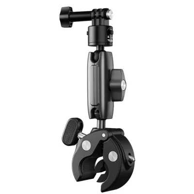 TELESIN kompatibilan s GoPro Hero 13 brzootpuštajućom aluminijskom okretnom stezaljkom za upravljač za bicikl i motocikl