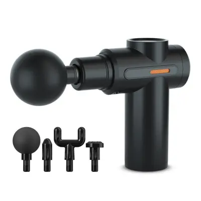 Vrući i hladni masažni pištolj - 6 brzina, 6 nastavaka, 1800mAh Black