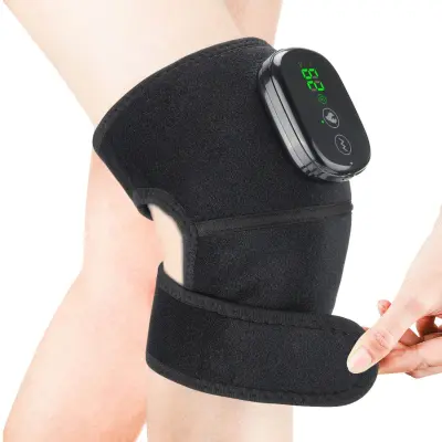 Bežični grijani masažer za koljeno 5000mAh, podesiva toplina Black