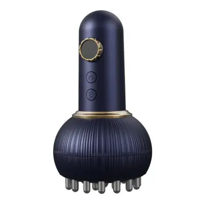Električni Gua Sha masažer, grijaći 40-50°C, USB 1200mah Dark Blue