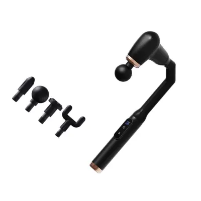 Zakrivljeni masažni pištolj, 6 razina, Type-C, 1800mAh Black