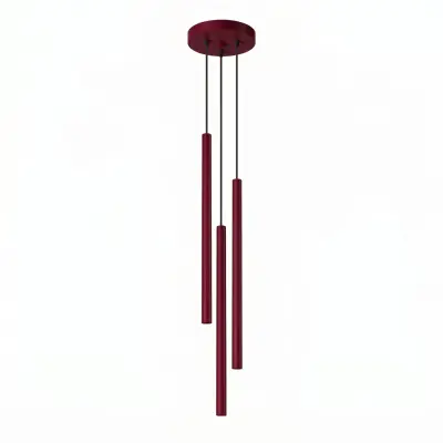 Viseća lampa PASTELO 3P bordo