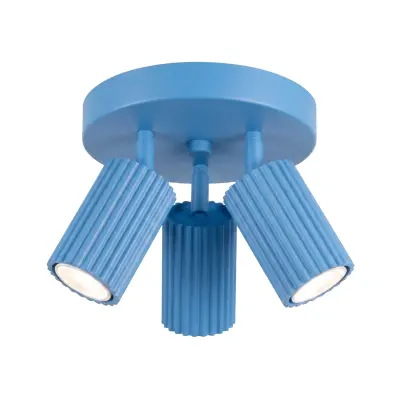 Stropna lampa KARBON 3P azurna