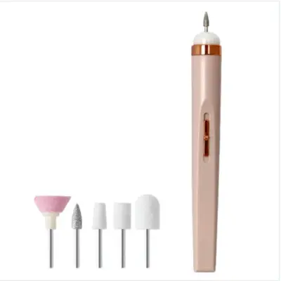 Prijenosni 5-u-1 električni set za nokte – manikir olovka s 5 nastavaka LightPink
