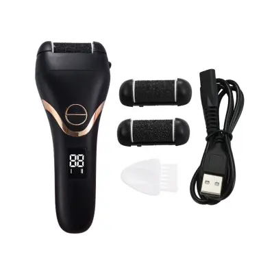 USB digitalna LED turpija za pete, punjiva 3-brzine, kvarcna glava Black