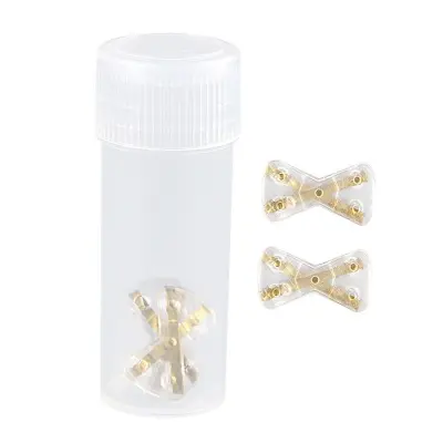 Butterfly flaster za urasle nokte X-oblik 2 kom — titanska legura Gold