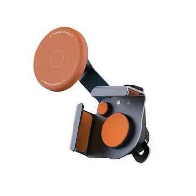 MagSafe magnetski silikonski kutni držač za zaslon automobila, 360° Orange