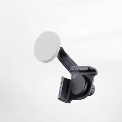 Magnetni držač telefona za Tesla — 360° rotacija, silikonska potpora White+Grey