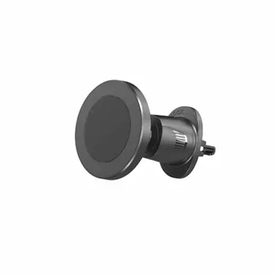 Magnetni držač telefona za ventilacijski otvor automobila - crni nosač od aluminijske legure