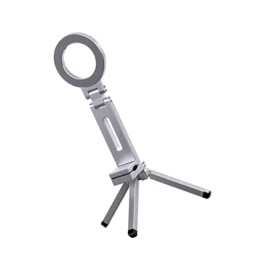 Magnetični stalak za telefon s N52 magnetom, 360° rotirajući, sklopiv Silver