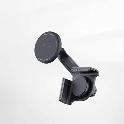Magnetni držač telefona za Tesla — 360° rotacija, silikonska potpora Black