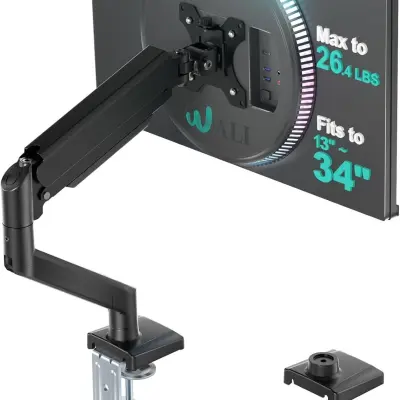 Jednoručni plinski držač monitora, aluminij, 13-34 inch, 2-10Kg