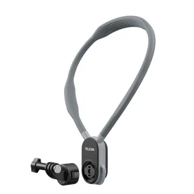 TELESIN kompatibilan s GoPro Hero 13 i Action5 MagSafe vratni POV nosač za telefone - silikonsko-metalni amortizirajući hands-free stabilizator POV