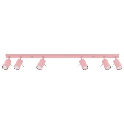 Stropna lampa RING 6L roza
