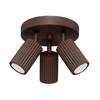 Stropna lampa KARBON 3P smeđa
