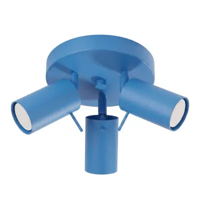 Stropna lampa RING 3P azurna
