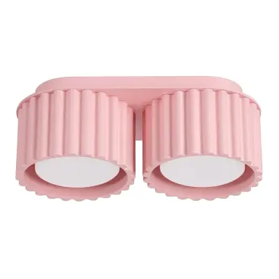 Stropna lampa AURA 2 roza Gx53