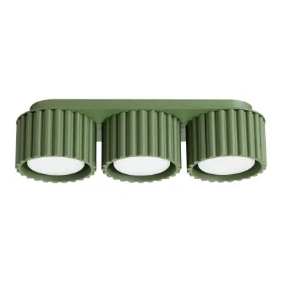 Stropna lampa AURA 3 maslinasto zelena Gx53
