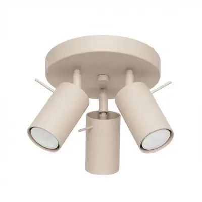 Stropna lampa RING 3P sivo-smeđa