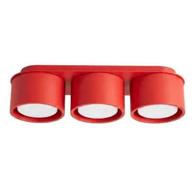 Stropna lampa MODO 3 crvena Gx53