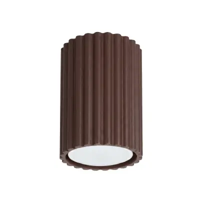 Stropna lampa KARBON 10 smeđa