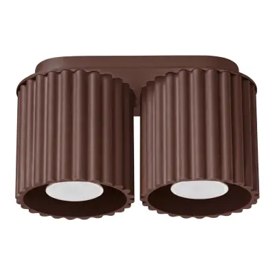 Stropna lampa AURA 2 smeđa GU10