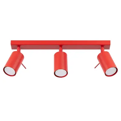Stropna lampa RING 3L crvena