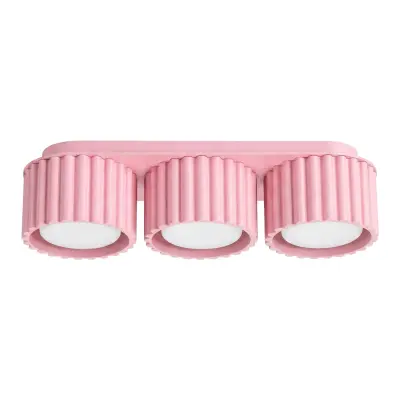 Stropna lampa AURA 3 roza Gx53