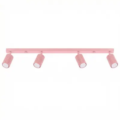 Stropna lampa KARBON 4L roza