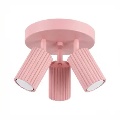 Stropna lampa KARBON 3P roza