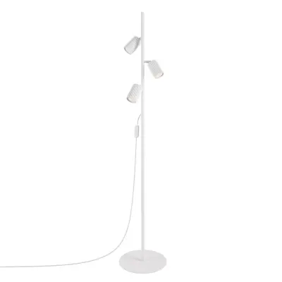 Podna lampa KARBON 3 bijela