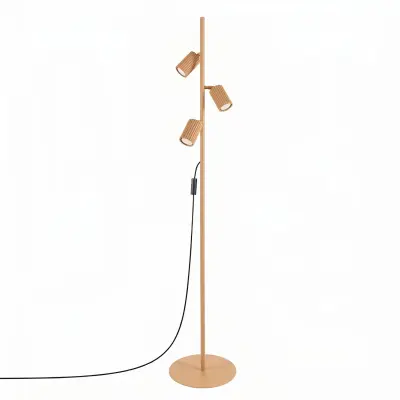 Podna lampa KARBON 3 zlatna