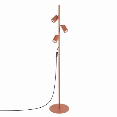Podna lampa KARBON 3 crveni oker
