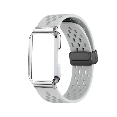 Zamjenski silikonski remen s kopčom za HUAWEI Band 11, udoban Gray