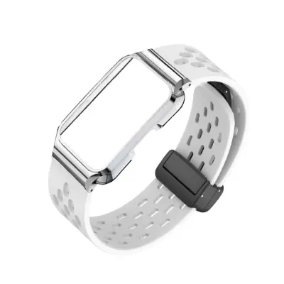 Zamjenski silikonski remen s kopčom za HUAWEI Band 11, udoban White