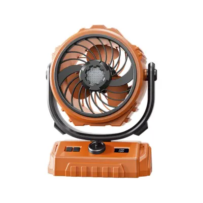 Visokobrzinski oscilirajući ventilator 6000mAh s LED i punjačem Orange