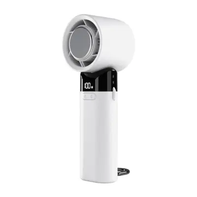 Prijenosni mini USB ventilator s poluvodičkim hlađenjem i LCD zaslonom White