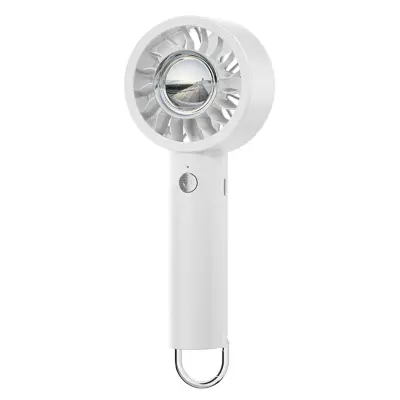 Prijenosni aromaterapijski ručni ventilator s LED svjetlom i USB-C White