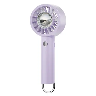 Prijenosni aromaterapijski ručni ventilator s LED svjetlom i USB-C Purple