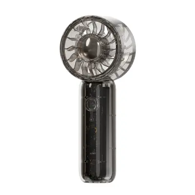 Transparentni prijenosni ventilator s turbo nožem i 3 brzine Black