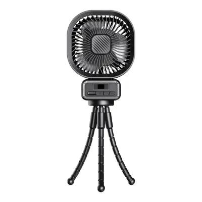 Octopus prijenosni ventilator 5000mAh s LED zaslonom Black