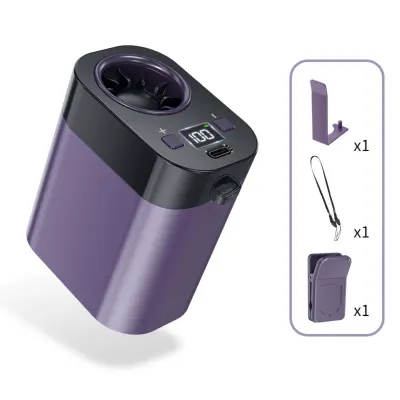 Punjenje USB prijenosni mini ventilator s turbo protokom zraka Purple